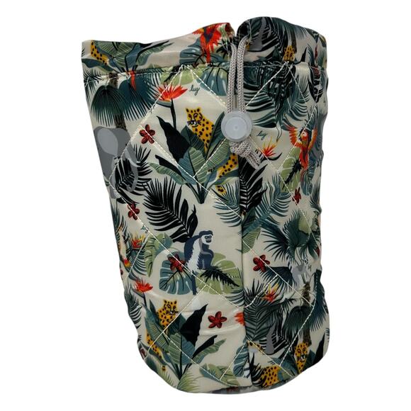 Lug Tumbler Storage Bag Wildlife Cream Travel Quilted Toiletry Wipe Clean Tote - Picture 6 of 15